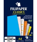 Papel Filicolor 180g/m²  A4 - 50 folhas Azul